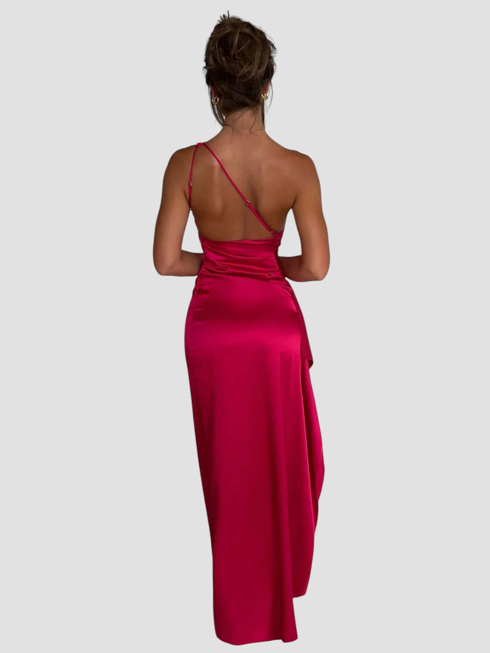 Sueli Satin Pleated Dress