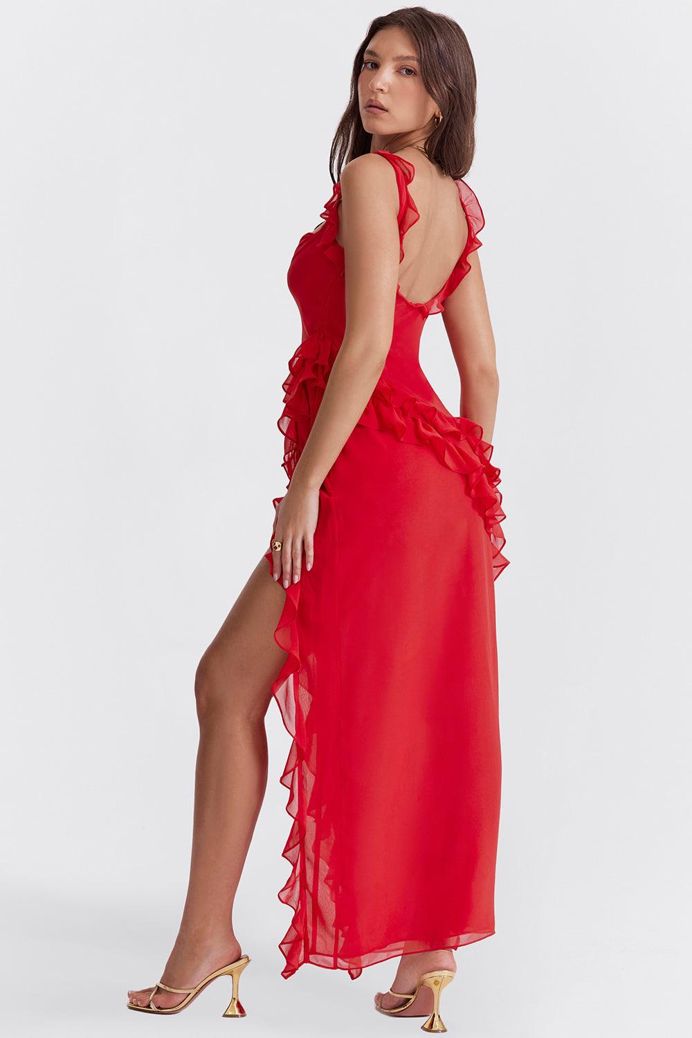 Venara High-Slit Dress
