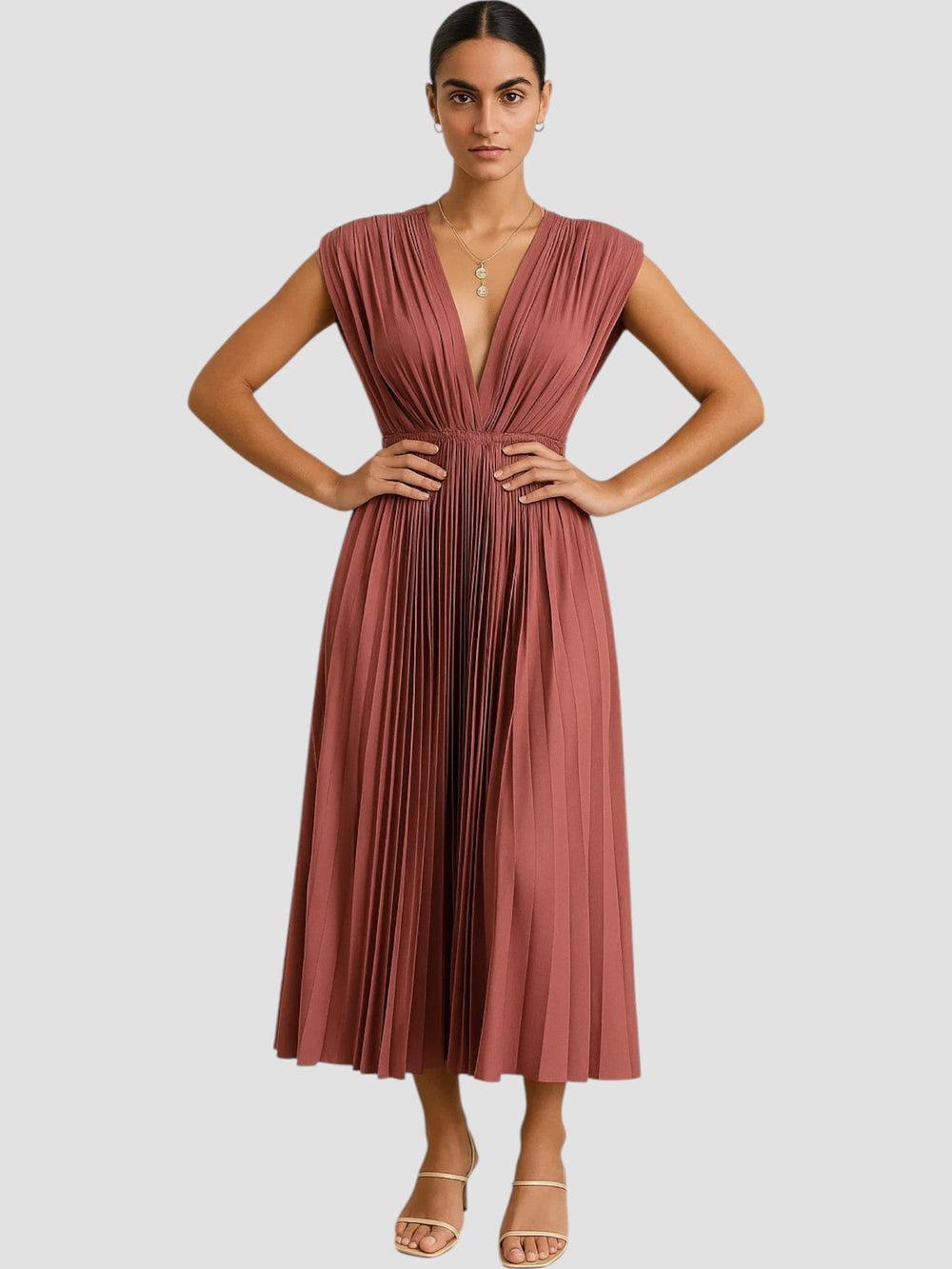 Isla Pleated Dress