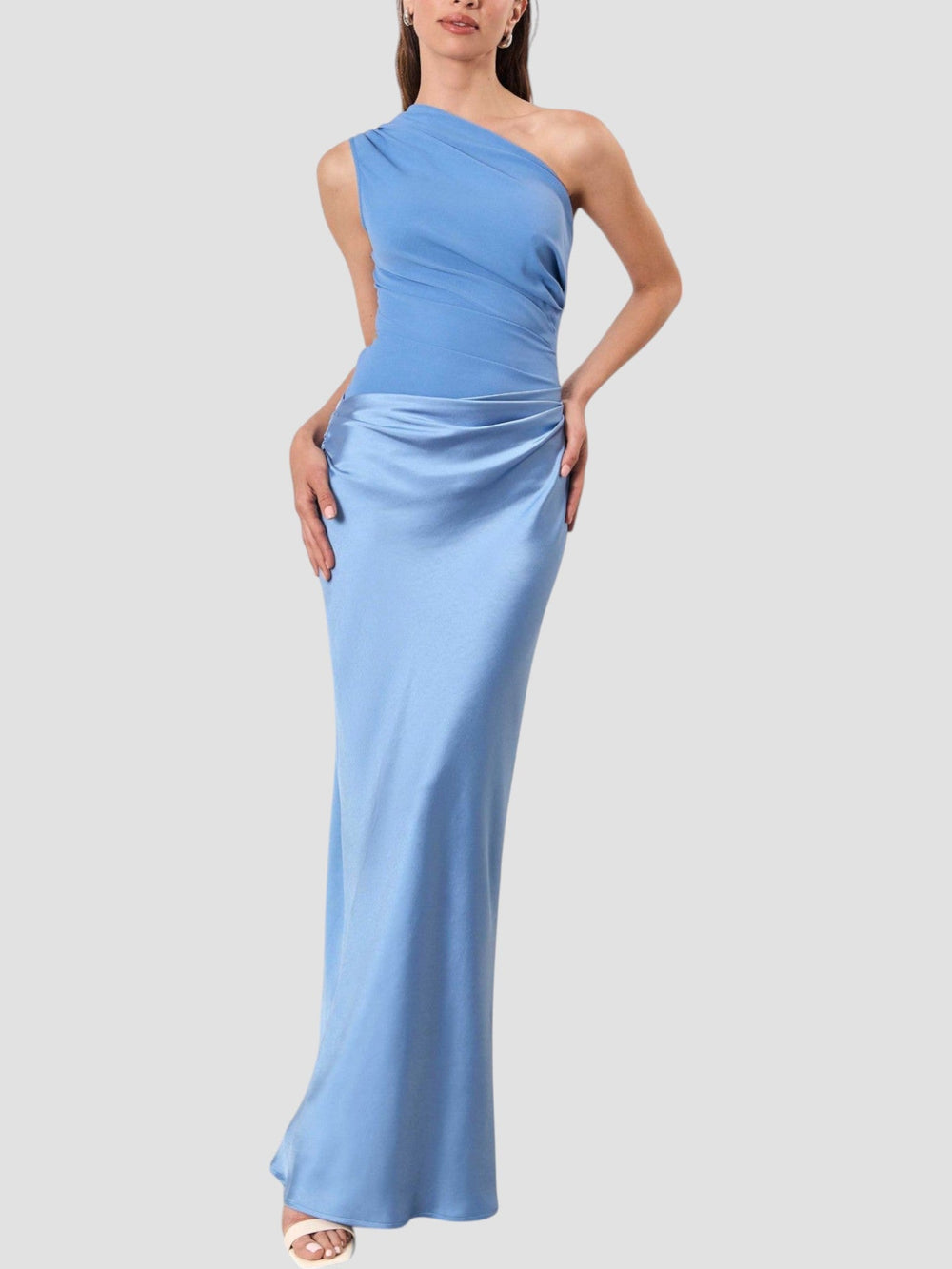 Lolanda Patchwork Pleated Dress
