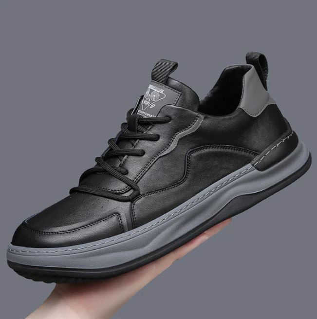 Stefano Premium Calfskin Faux Leather Casual Shoes