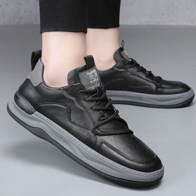 Stefano Premium Calfskin Faux Leather Casual Shoes