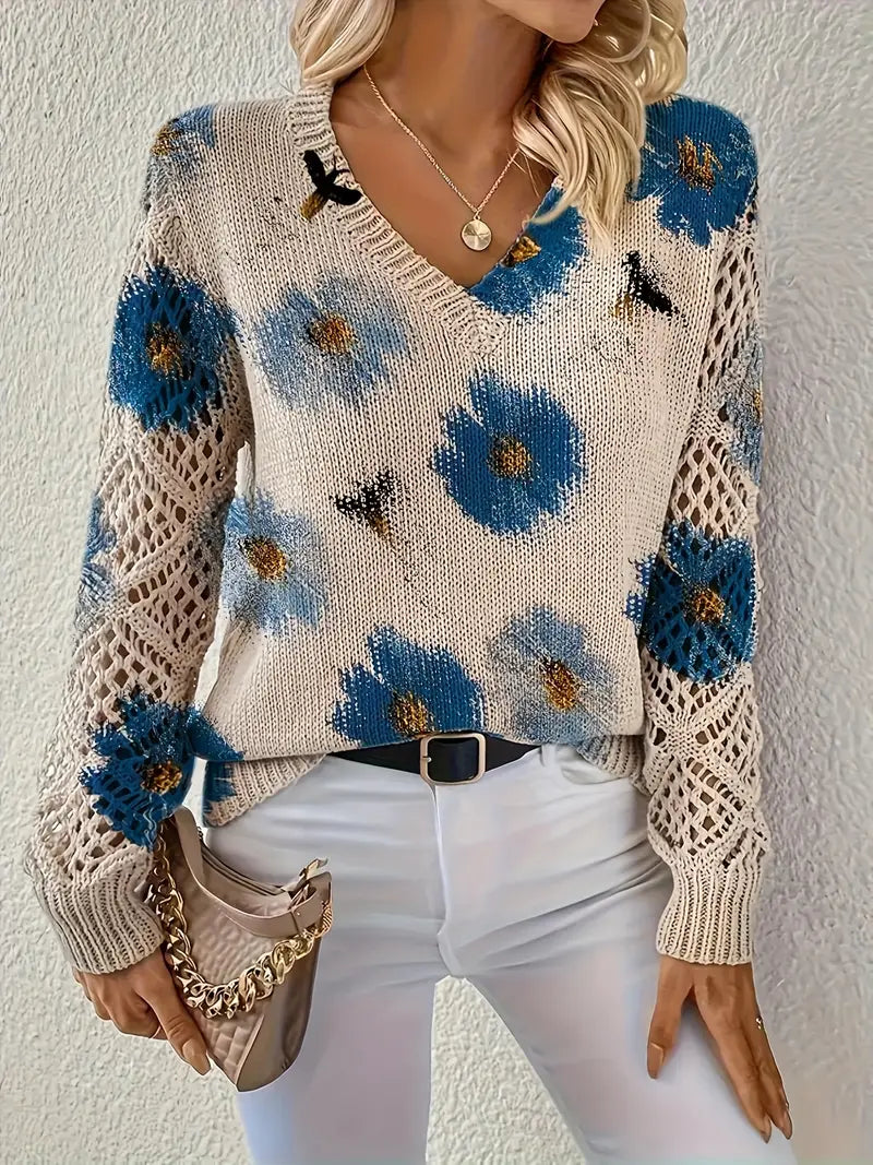 Rayuela Elegant Floral Sweater