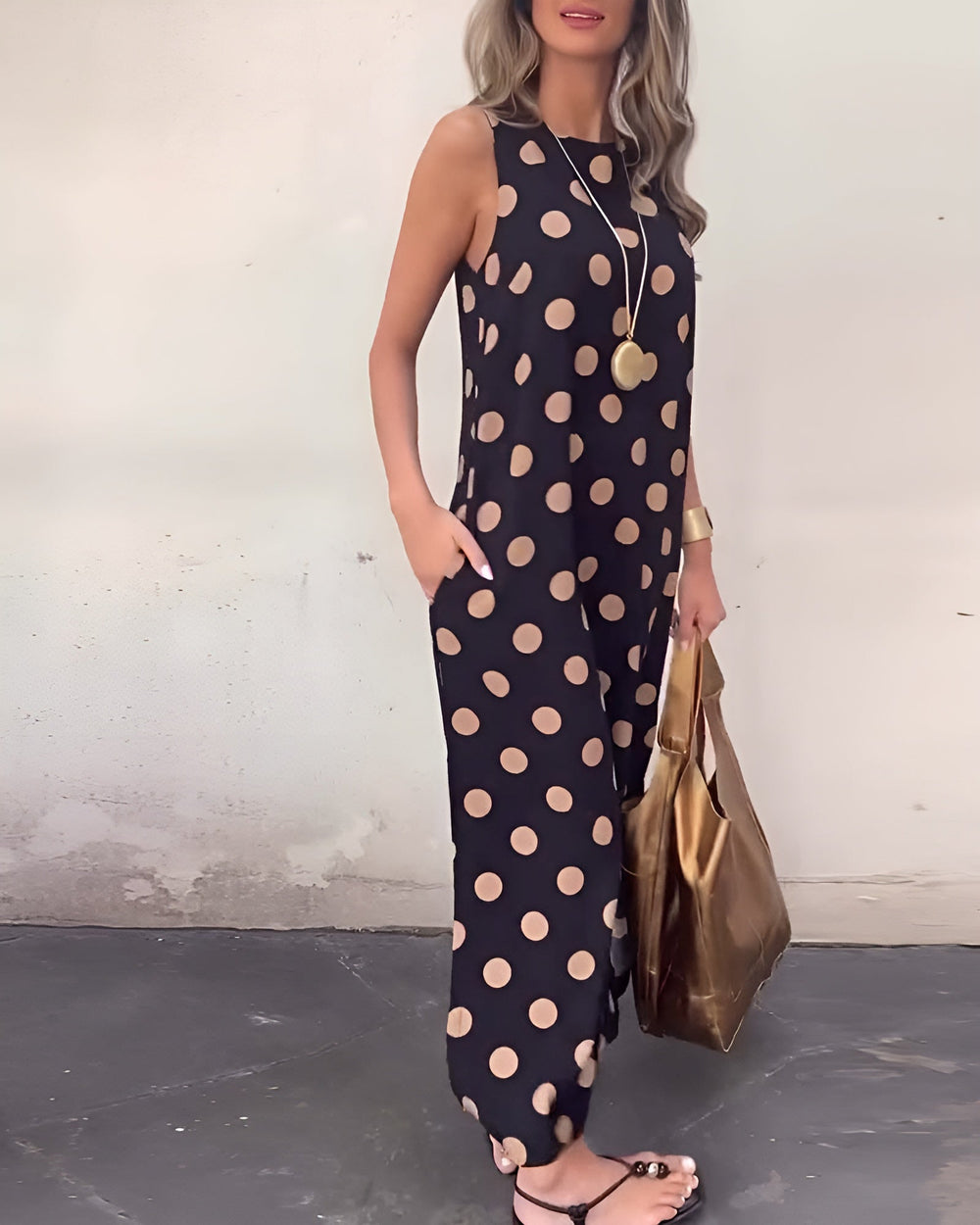 Roxane Polka Dot Maxi Dress
