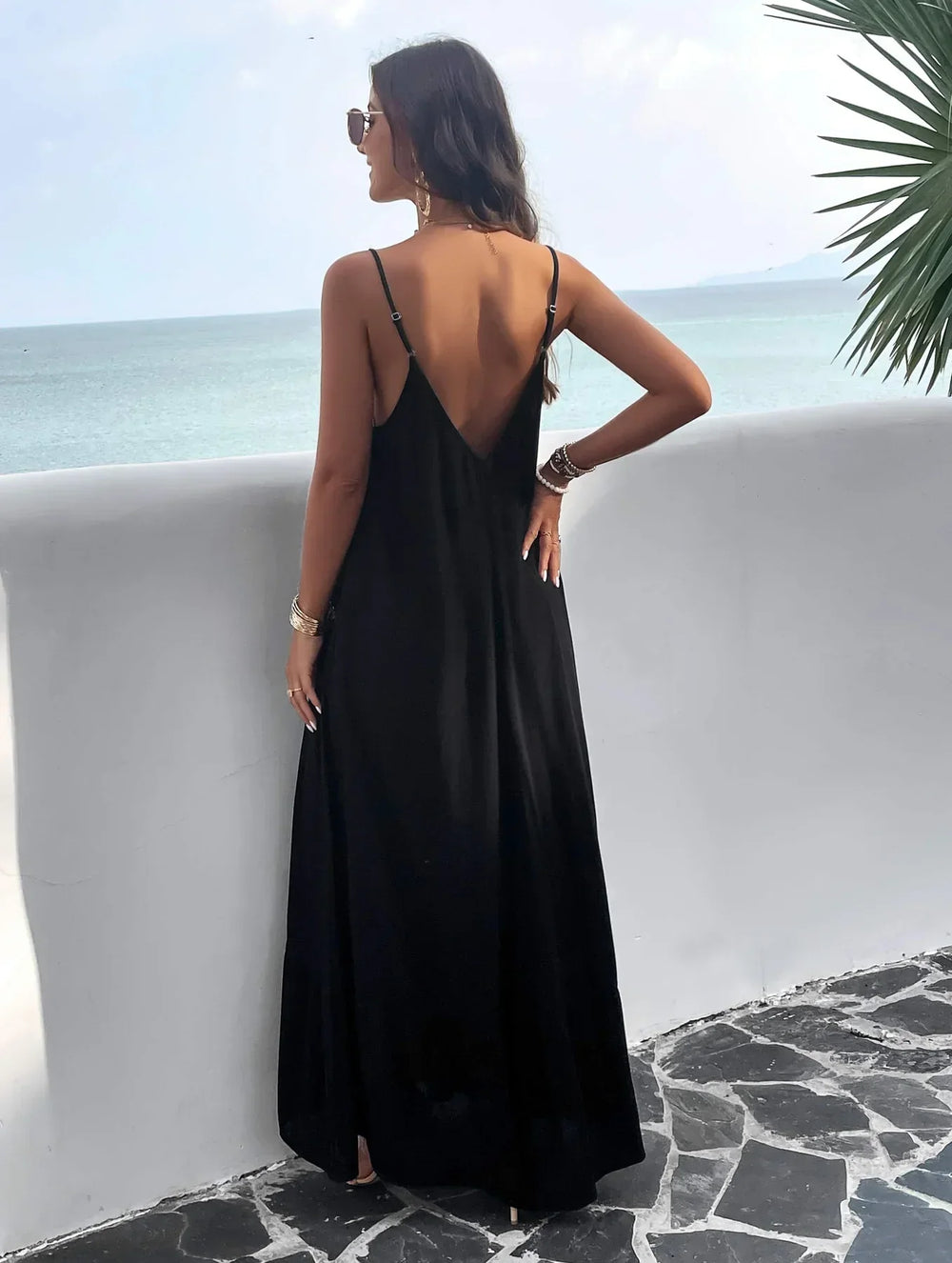 Rosenda Olive Print Maxi Dress