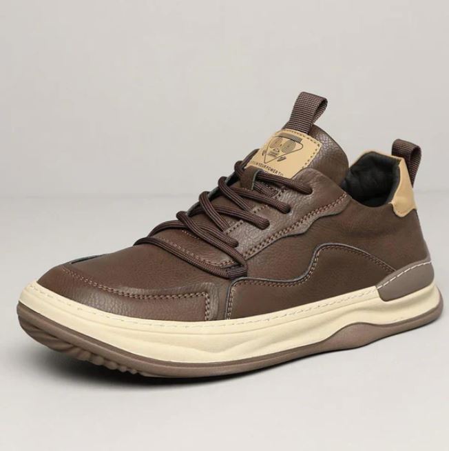 Stefano Premium Calfskin Faux Leather Casual Shoes
