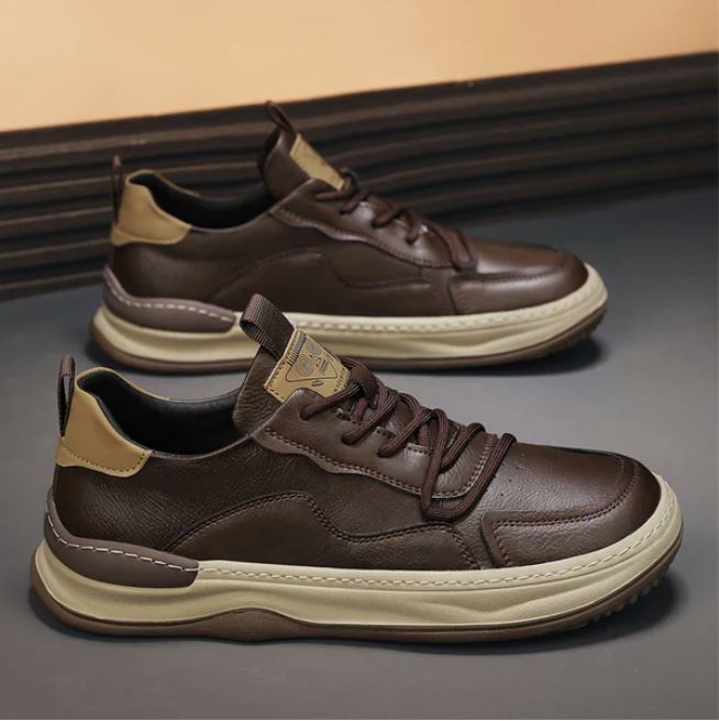 Stefano Premium Calfskin Faux Leather Casual Shoes