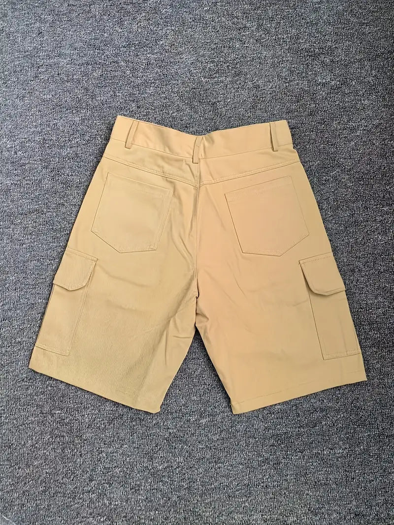 Noel Beige Cargo Shorts for Men