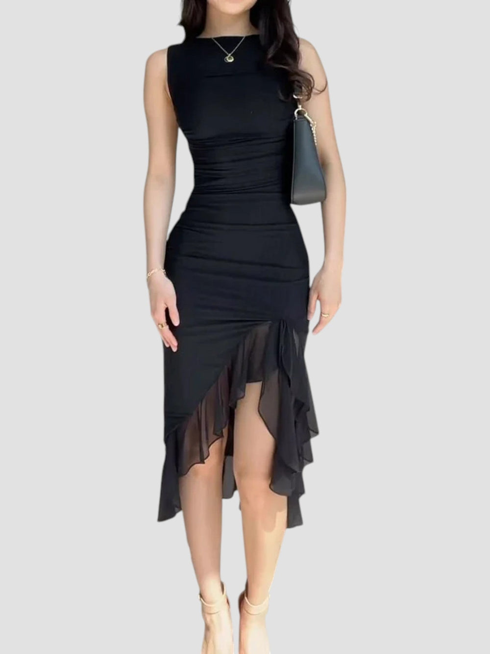 Shirley Midi Ruffle Dress
