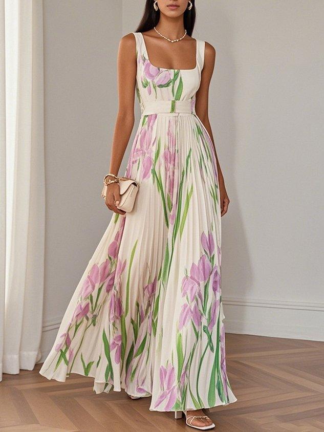 Floralis Elegant Floral Dress for Special Occasions