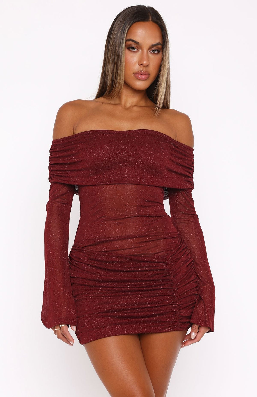 Evelina Fit-and-Flare Mini Dress