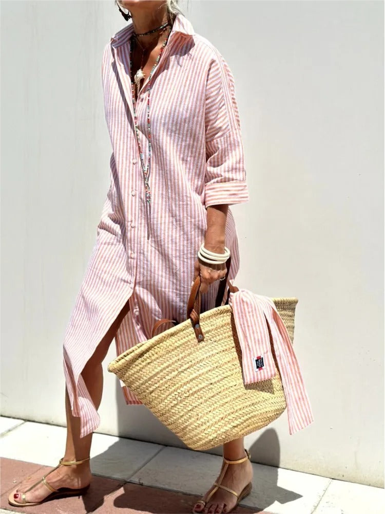 Géraldine Striped Dress