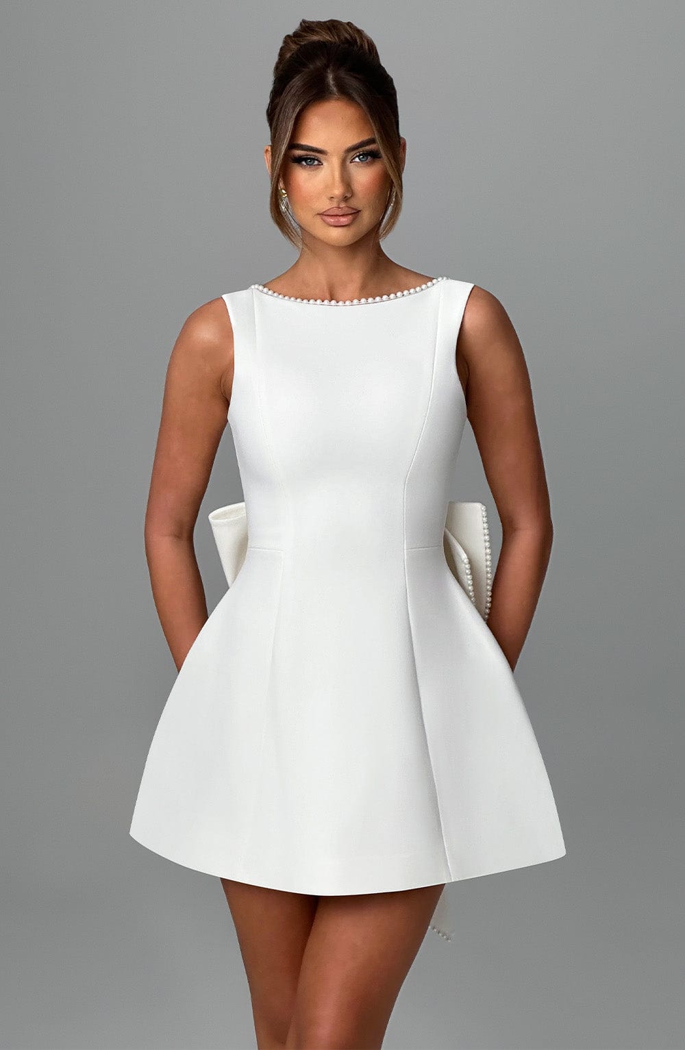 Gliona Pearl-Detail Dress