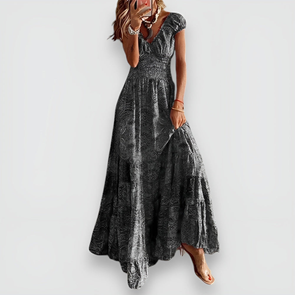 Rosy Maxi Dress