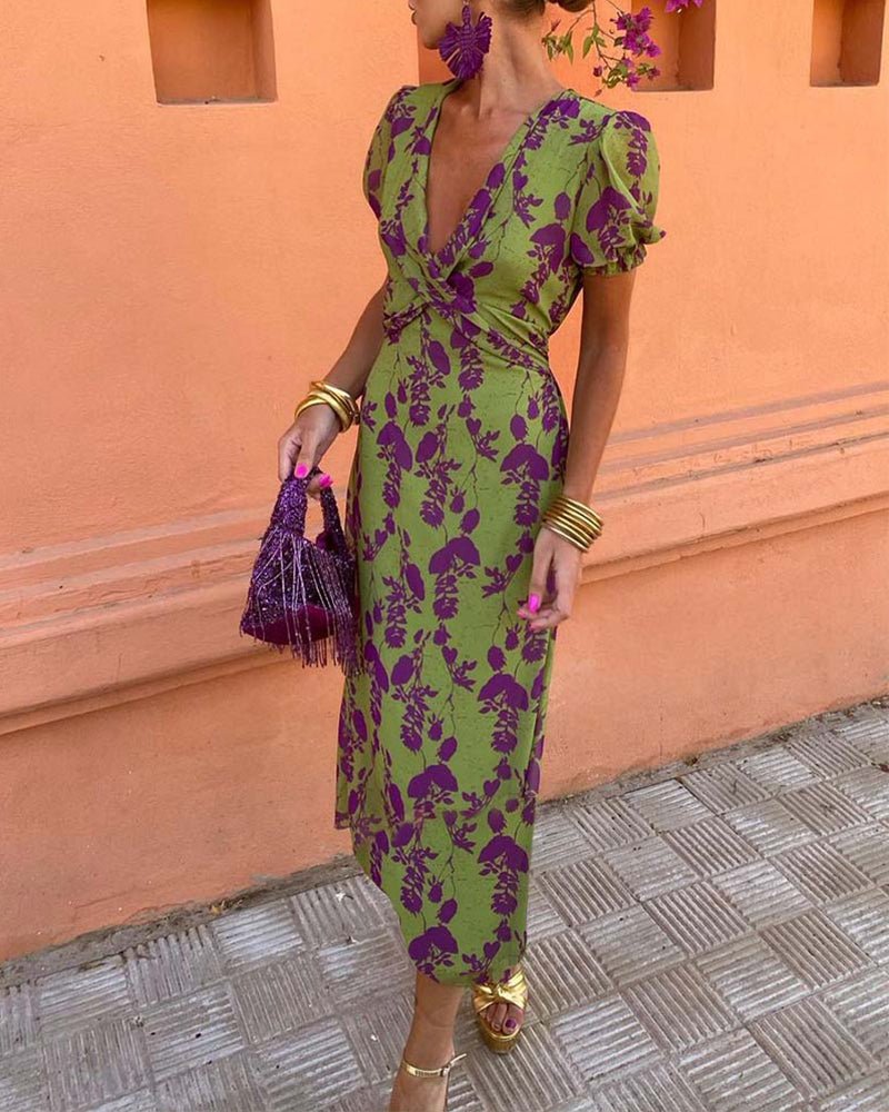 Cassandra Stretch Polyester Midi Dress