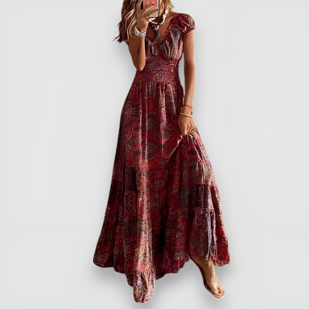 Rosy Maxi Dress