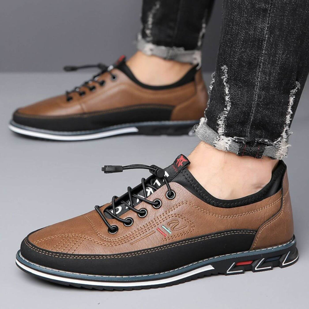 Stefan Orthopedic Flexible Rubber Sole Walking Shoes