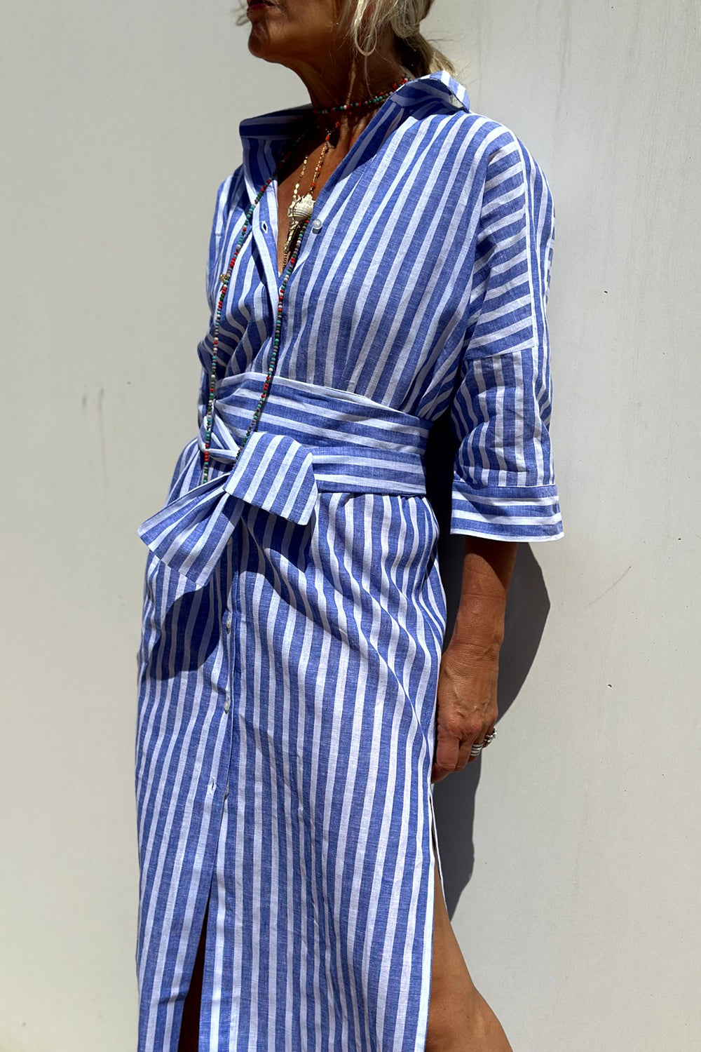 VanDeZaar Striped Shirt Dress
