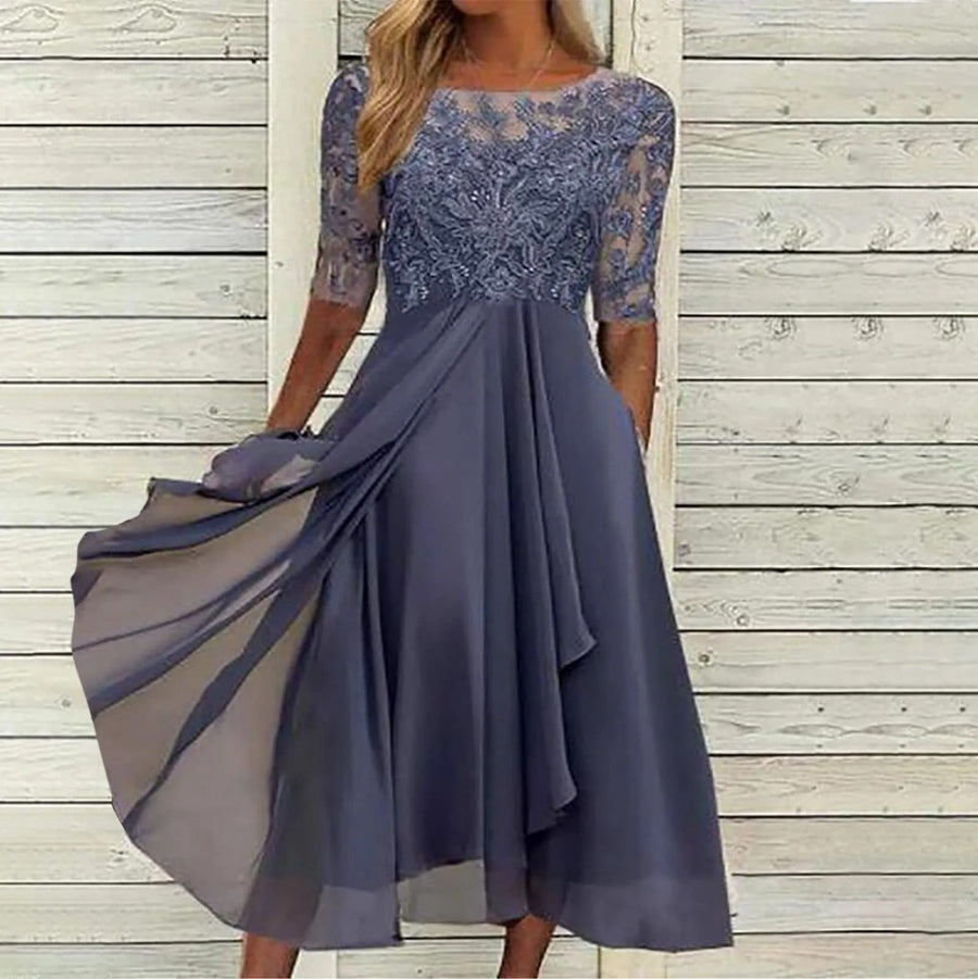 Victoria Lace Flowing Skirt Dress
