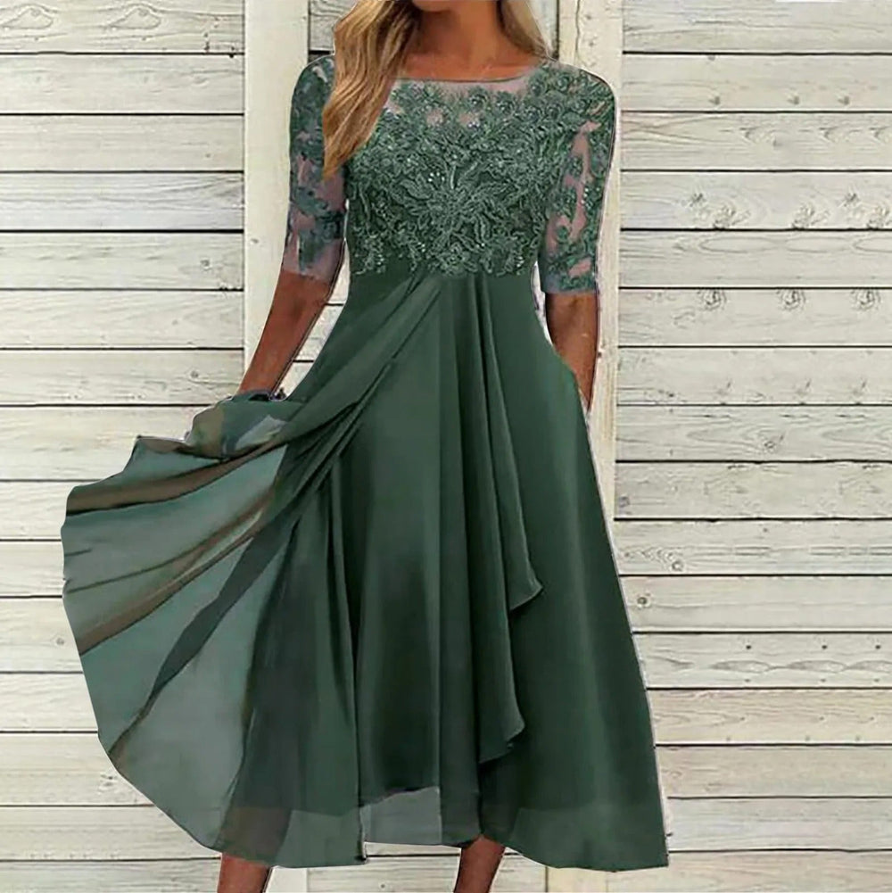 Victoria Lace Flowing Skirt Dress