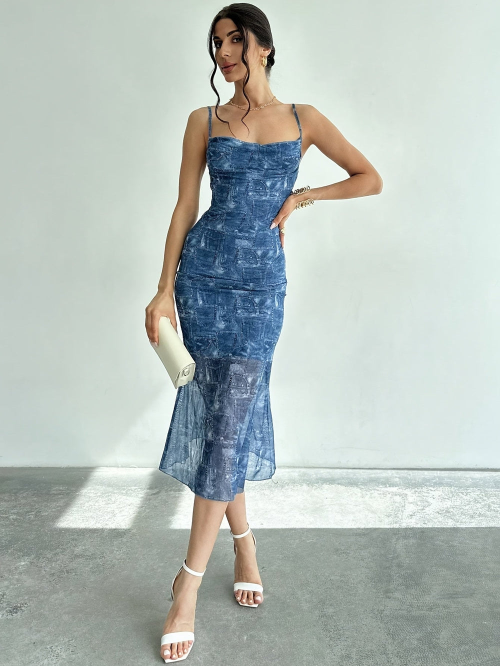 Solara Mesh Strap Dress for Sunset Cocktail Nights
