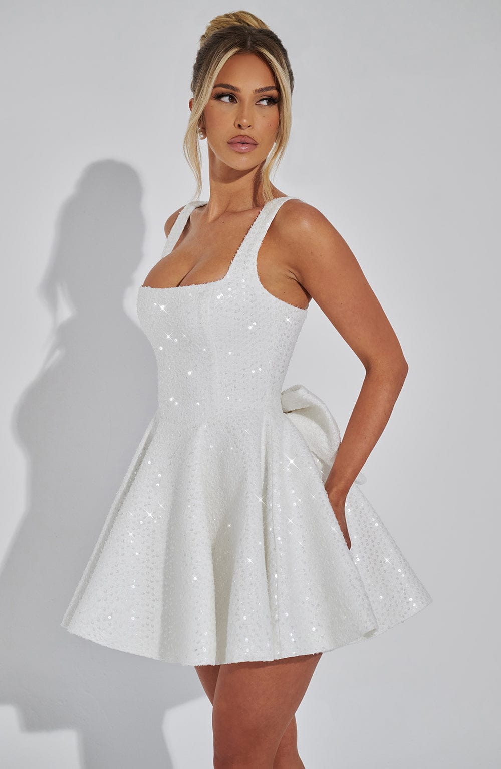 Luniva Mini Dress with Bow Detail