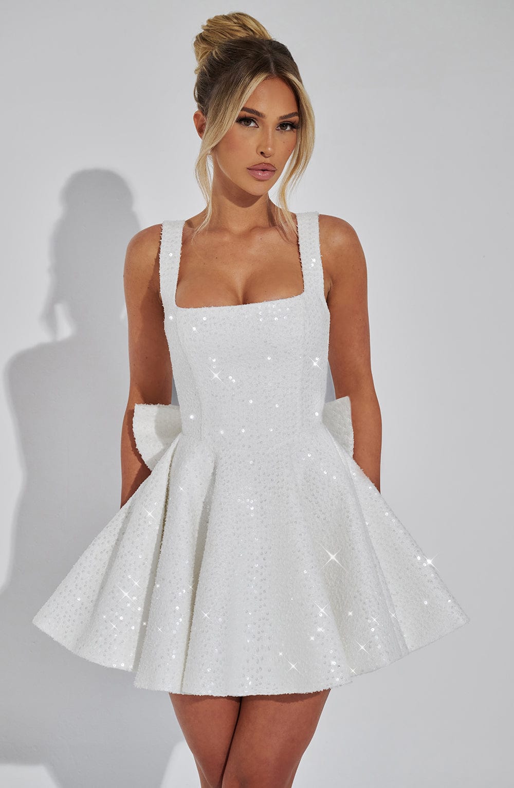 Luniva Mini Dress with Bow Detail