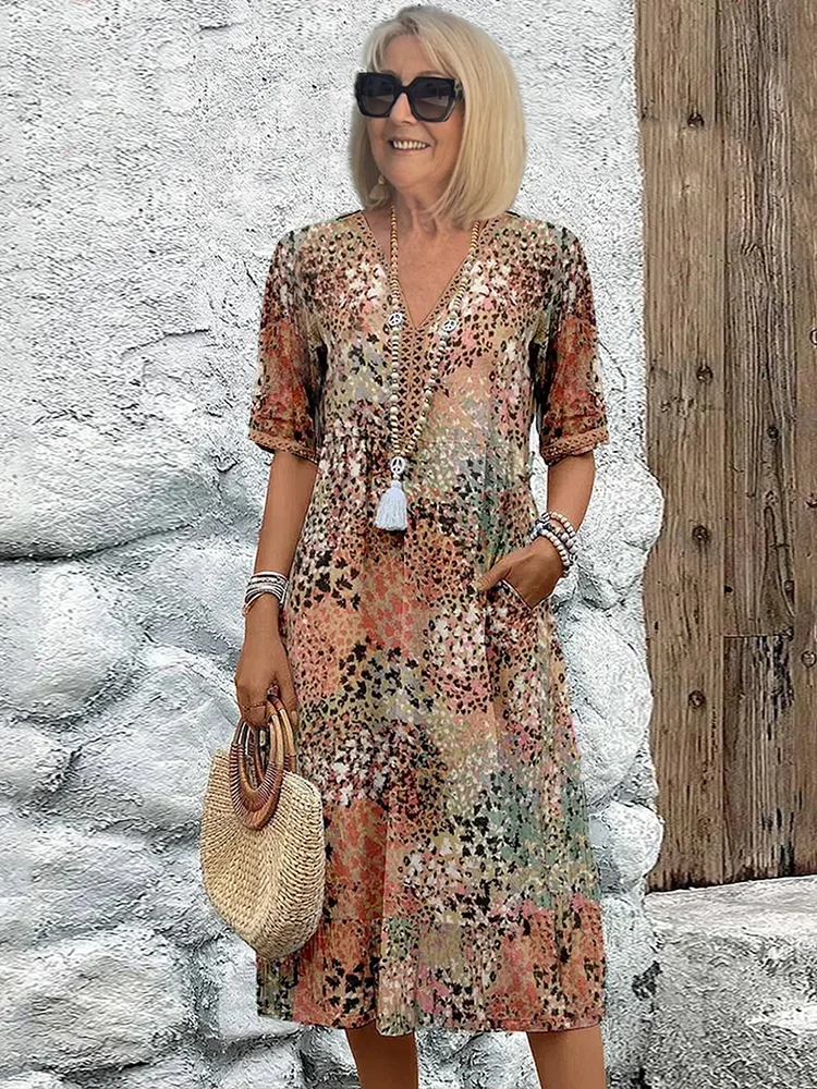 Camille Vibrant Midi Dress