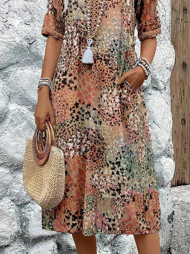 Camille Vibrant Midi Dress