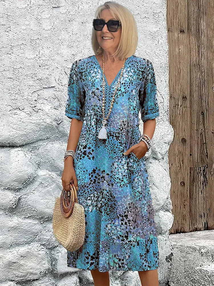 Camille Vibrant Midi Dress