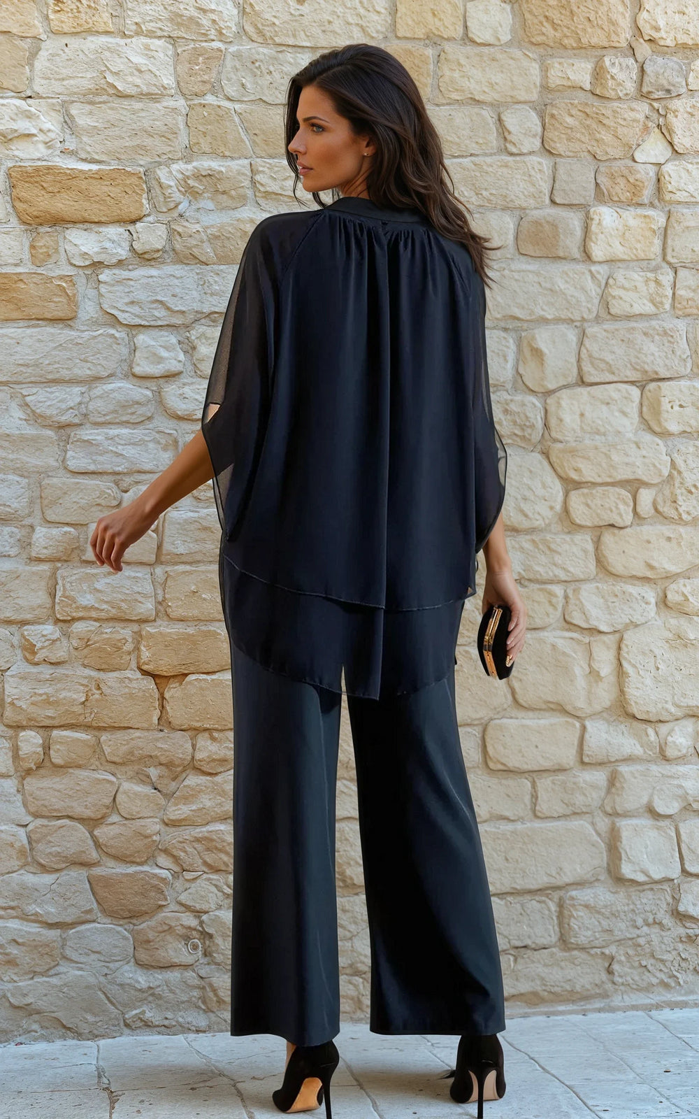 Karla Chiffon Two-Piece Set