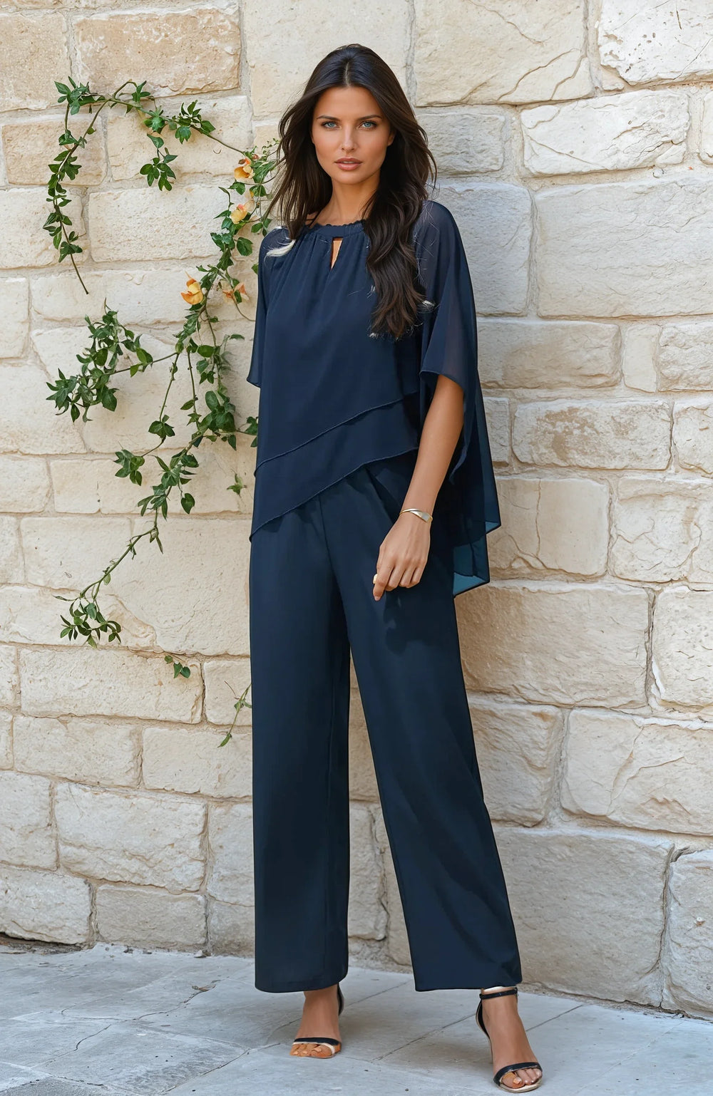 Karla Chiffon Two-Piece Set