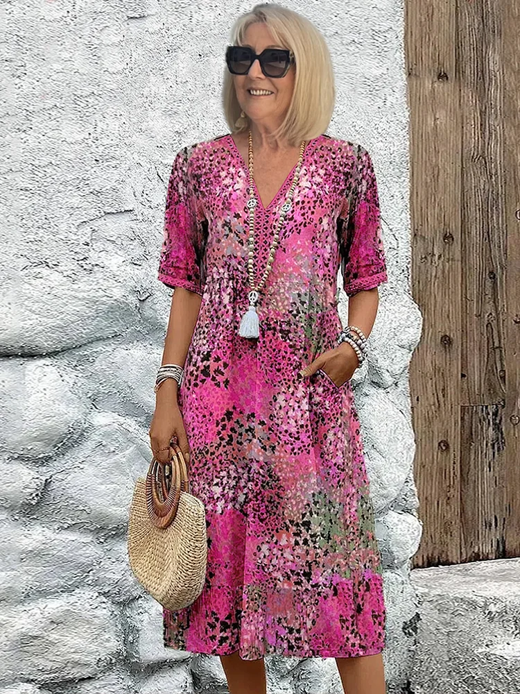 Camille Vibrant Midi Dress