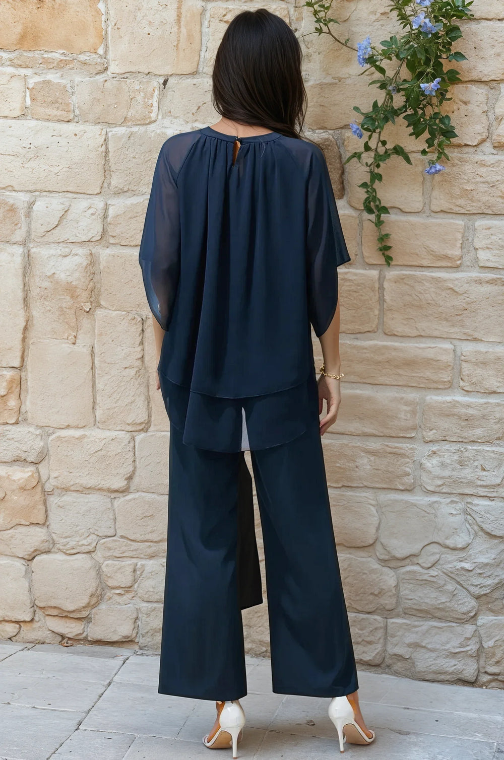 Karla Chiffon Two-Piece Set