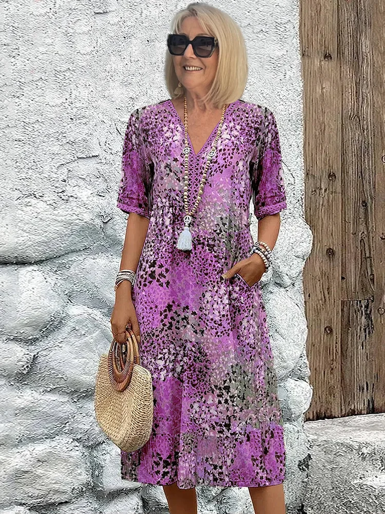 Camille Vibrant Midi Dress