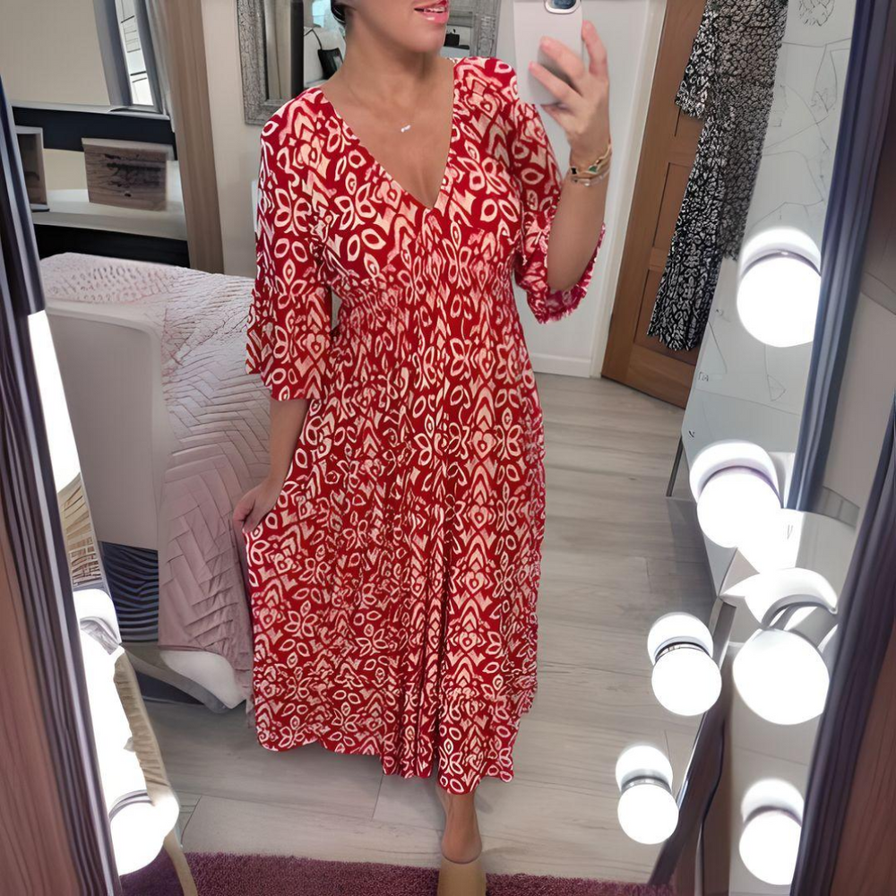 Benthe Printed Viscose Boho Dress