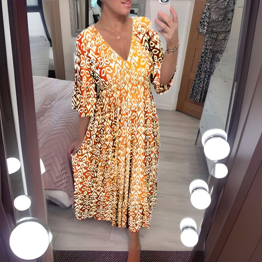 Benthe Printed Viscose Boho Dress