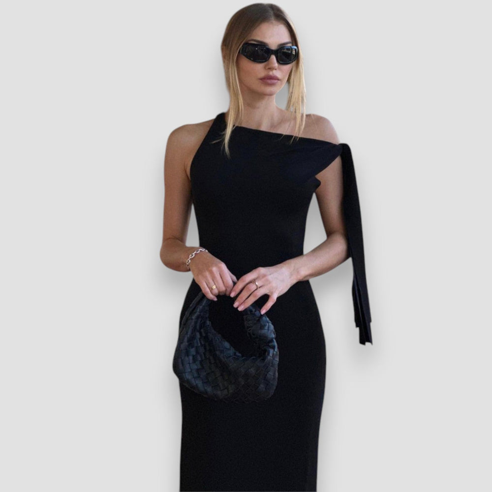 Victoria Knotted Sleeveless Dress for Weddings and Evenings
