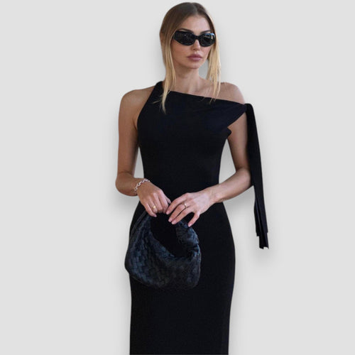Victoria Knotted Sleeveless Dress for Weddings and Evenings