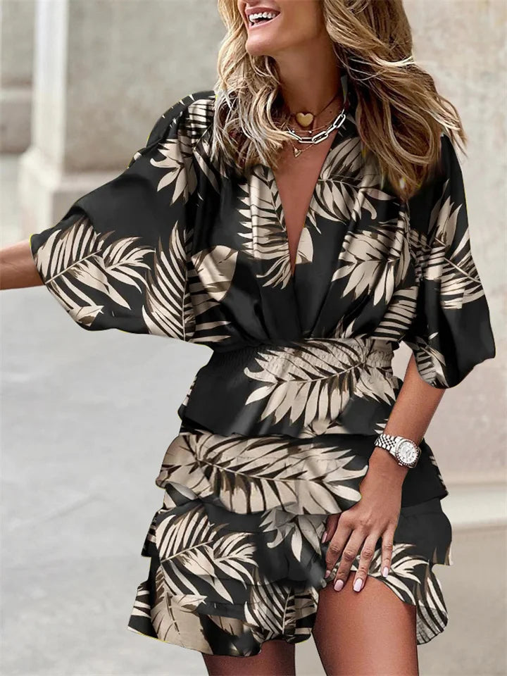 Sofia Print Midi Dress