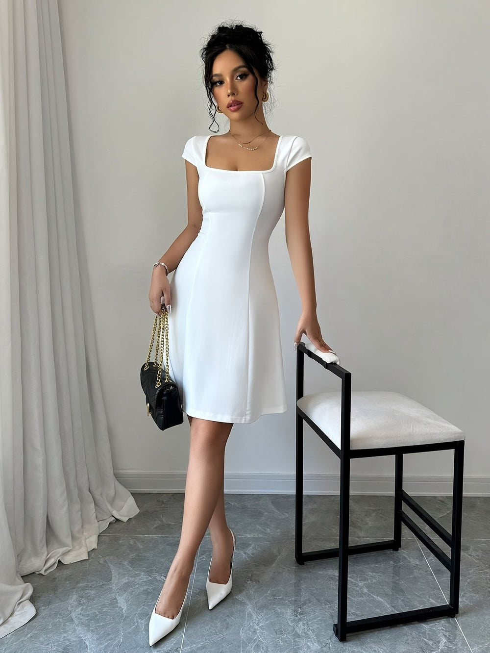 Luna Elan Fitted Mini Dress