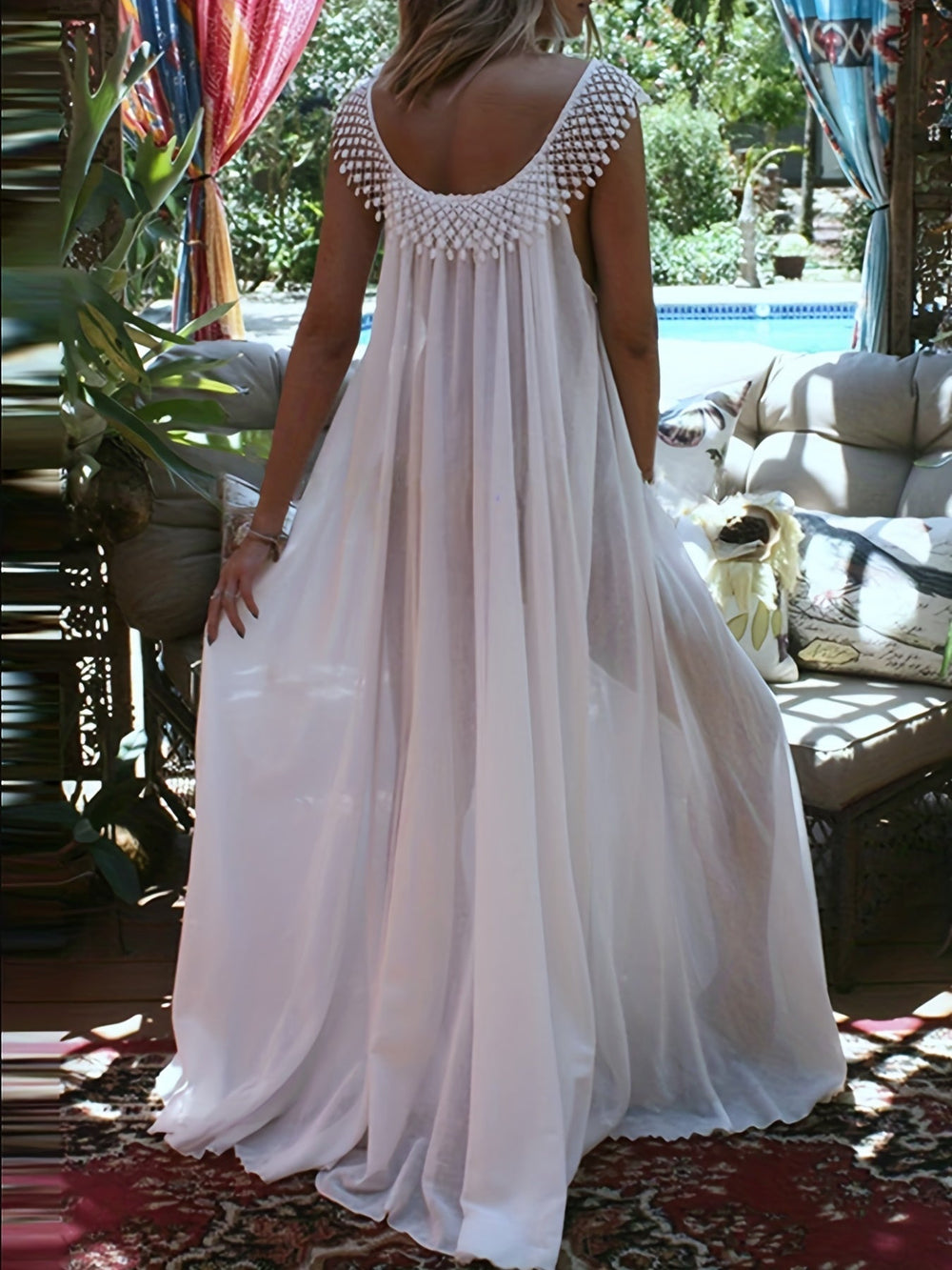 Seraphina Plus Size Bohemian Lace Dress