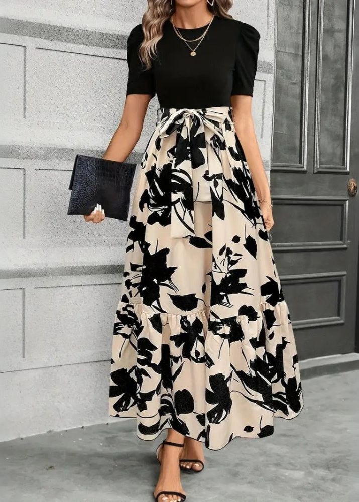 Astrid Elegant Floral Maxi Dress for Summer Days
