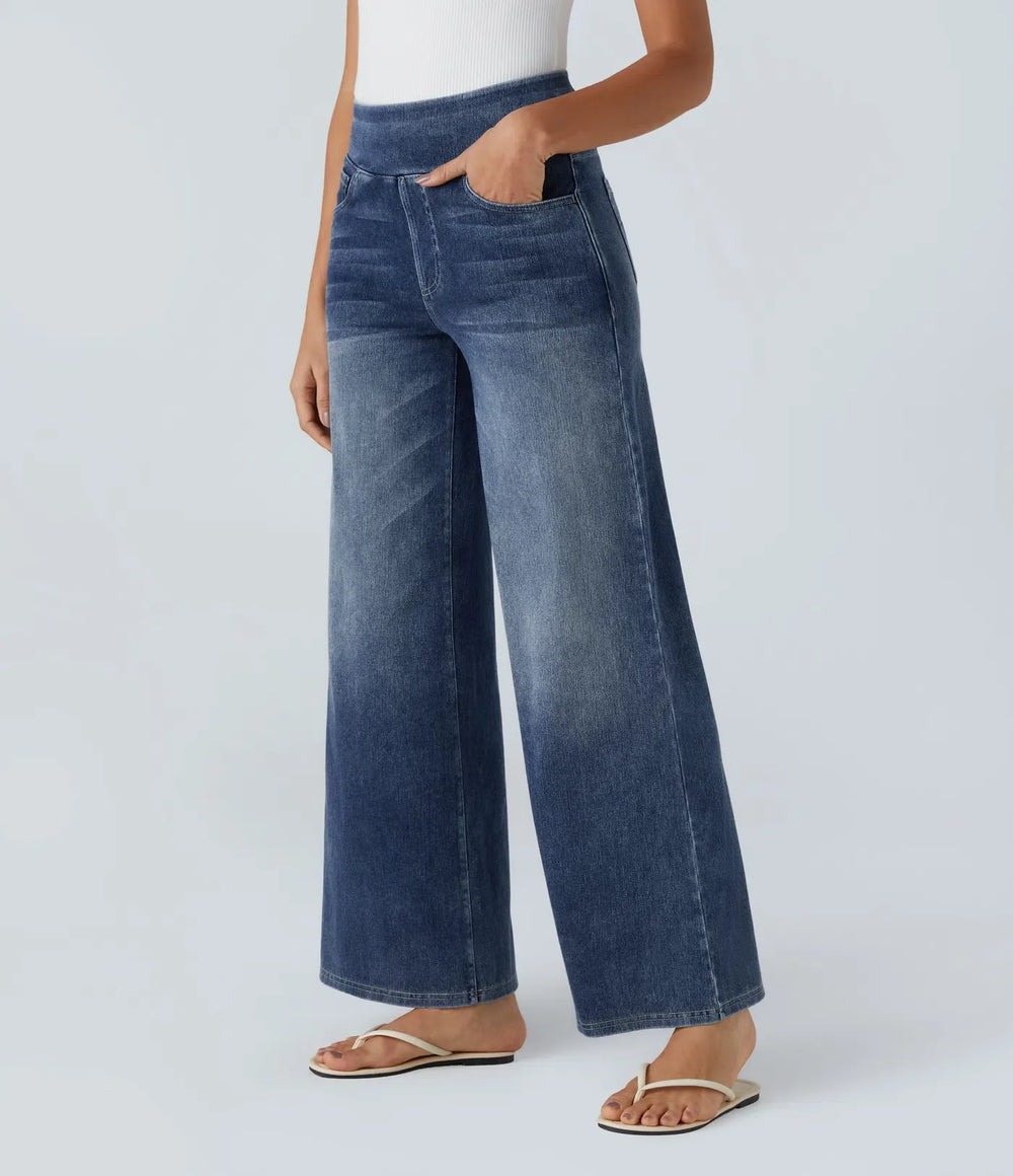 Eva Elastische Pants With Hoher Taille