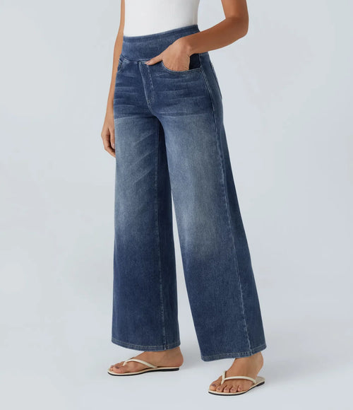 Eva Elastische Pants With Hoher Taille
