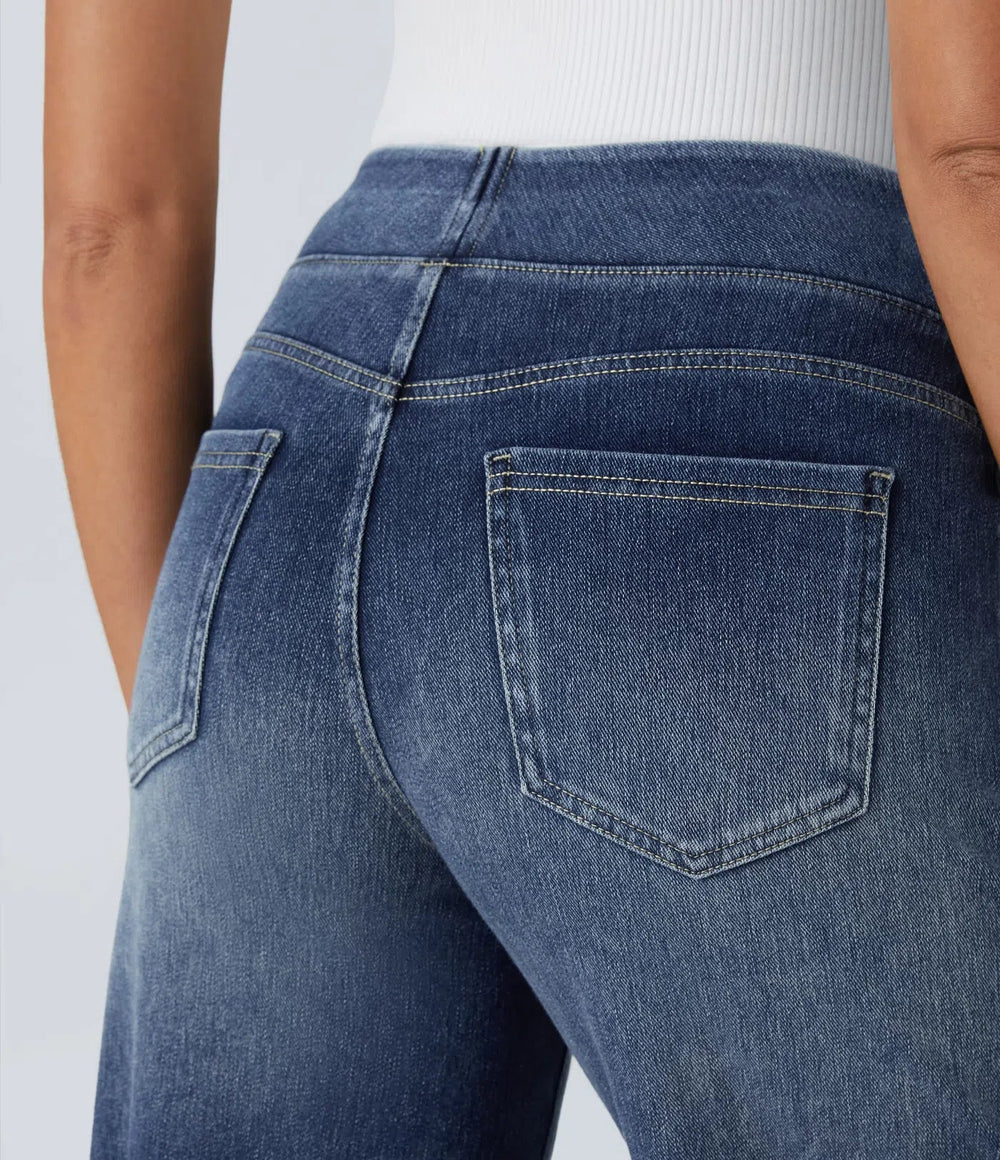 Eva Elastische Pants With Hoher Taille