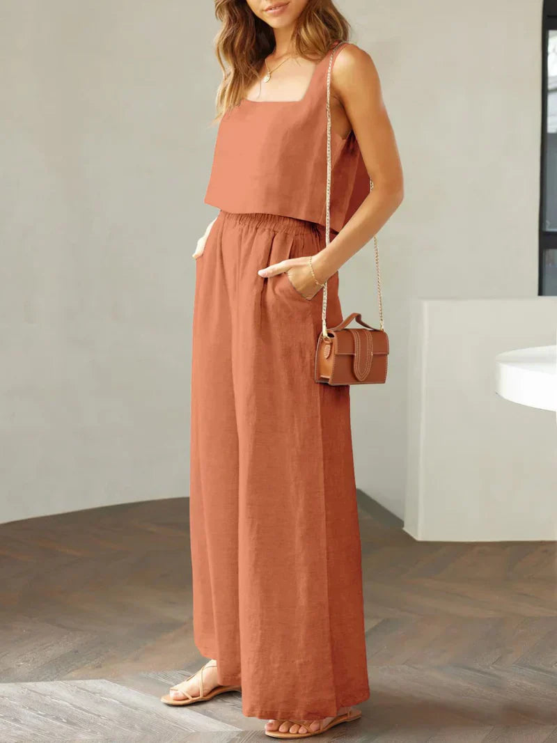 Scarlett Square Neck Top & Pants Set