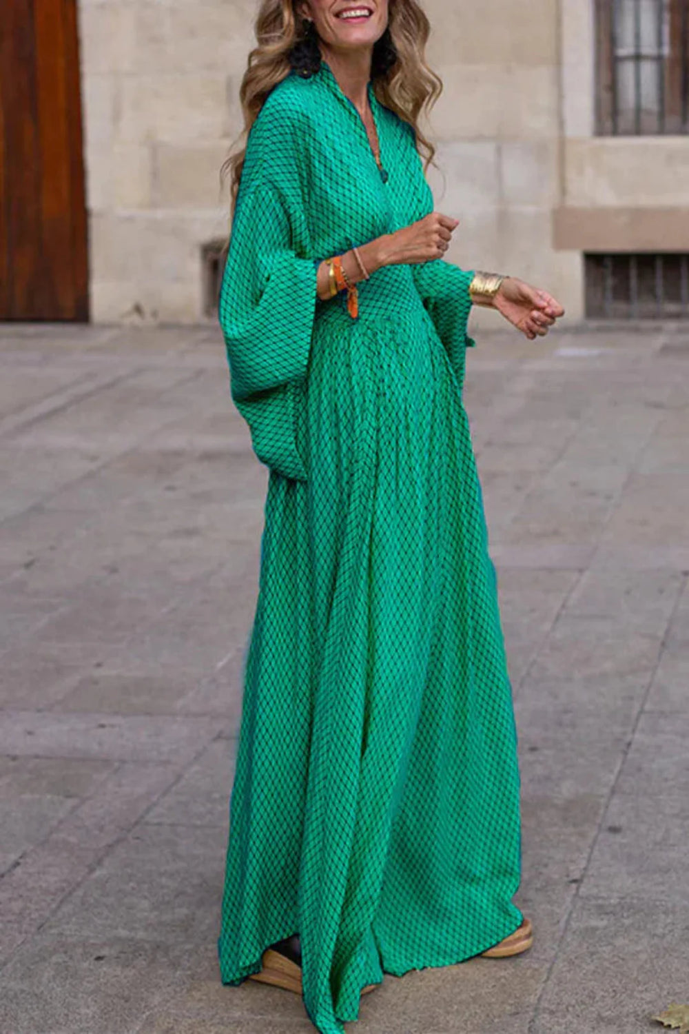 Gemma Geometric Maxi Dress