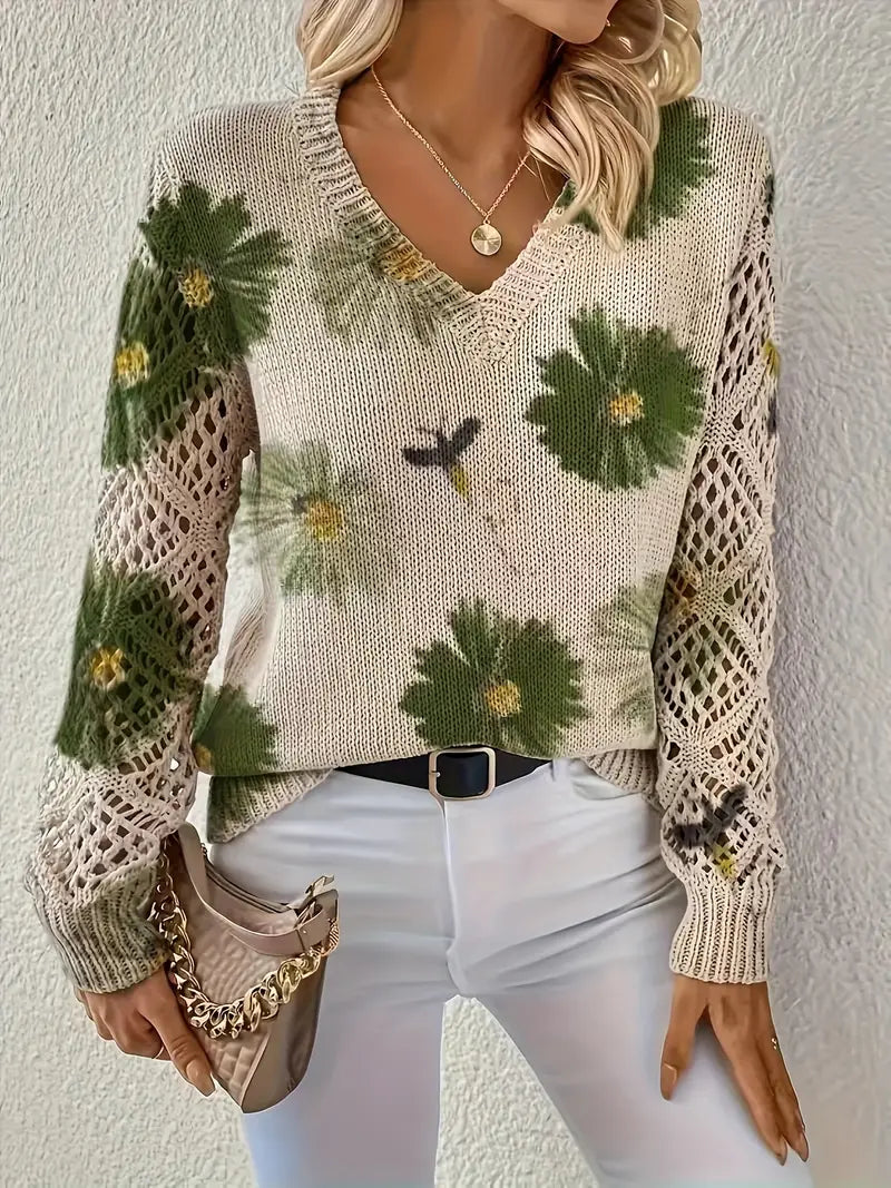 Rayuela Elegant Floral Sweater