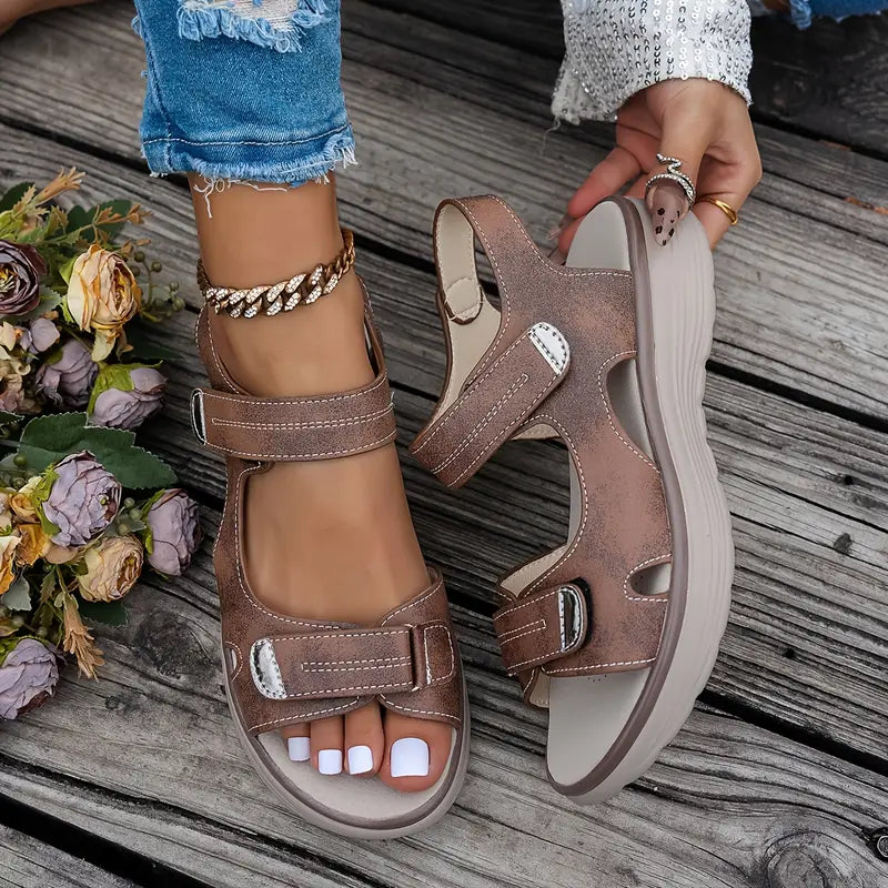 Alia Comfort Wedge Sandals with Ankle Strap